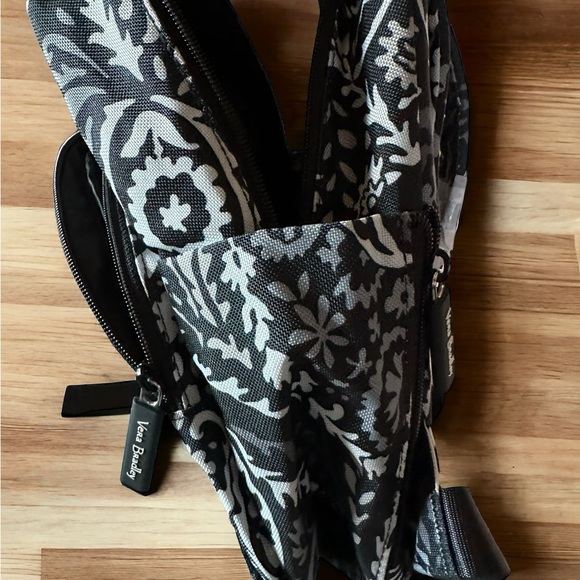 Vera Bradley Compact Backpack. Paisley Noir. - Picture 3 of 3